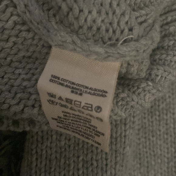 Free People cropped sweater heathered gray grey long sleeve scoop neck pullover - Picture 5 of 5